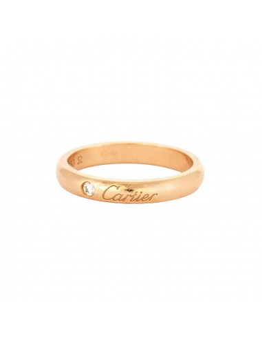 BAGUE ALLIANCE CARTIER OR JAUNE ET DIAMANT. livraison gratuite