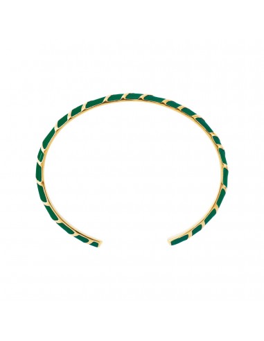 Bracelet Jonc Aimée Laqué Vert Sapin prix