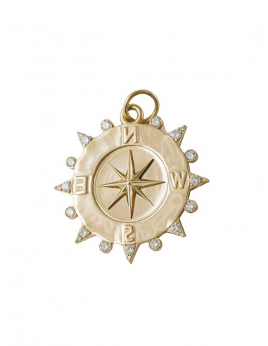 PENDENTIF FOUNDRAE "INTERNAL COMPASS" OR & DIAMANTS shop