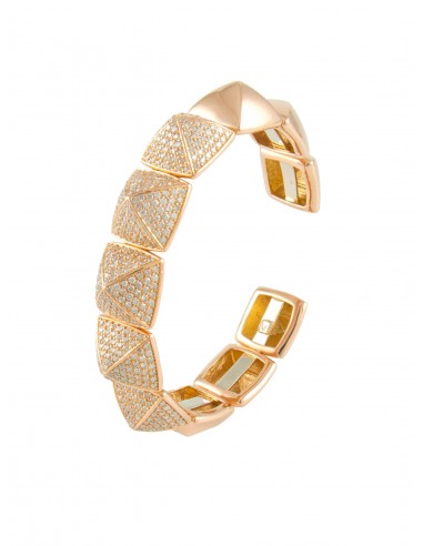 BRACELET "PYRAMIDE" OR ROSE ET BRILLANTS l'évolution des habitudes 